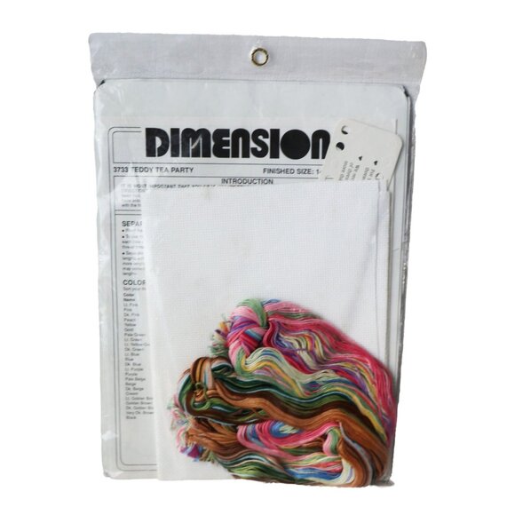 Dimensions Teddy Bear Tea Party Cross stitch kit 3733 Dawna Barton NOS - Picture 3 of 4